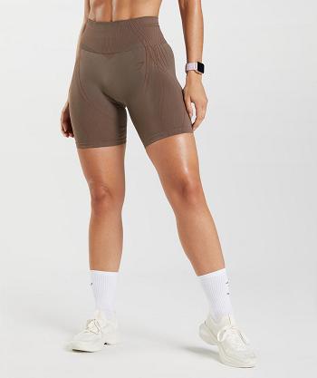 Dámské Šortky Gymshark Apex Seamless Hnědé Růžové Hnědé | CZ 3915EBC